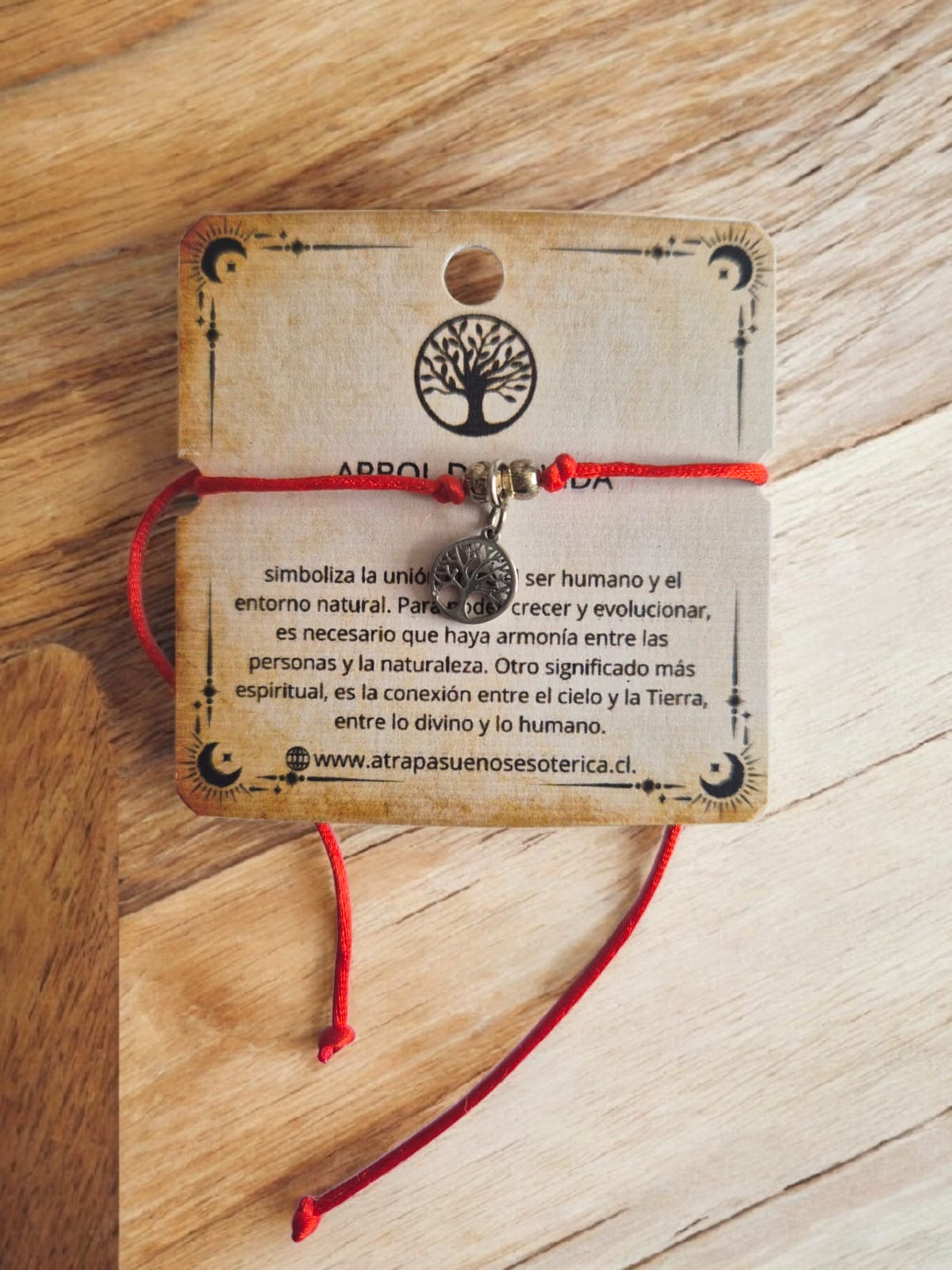 PULSERA ROJA ARBOL DE LA VIDA FANTASIA