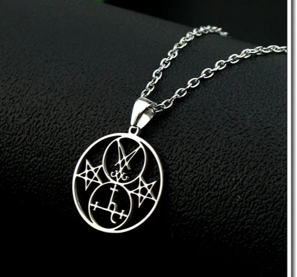 COLGANTE SIGILO DE LUCIFER Y LILITH