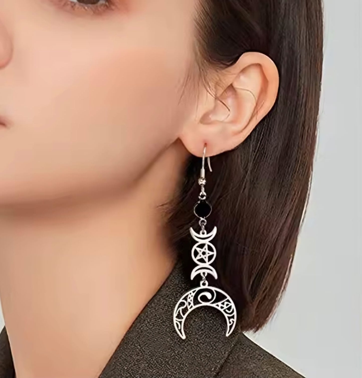 AROS TRIPLE LUNA INVERTIDA
