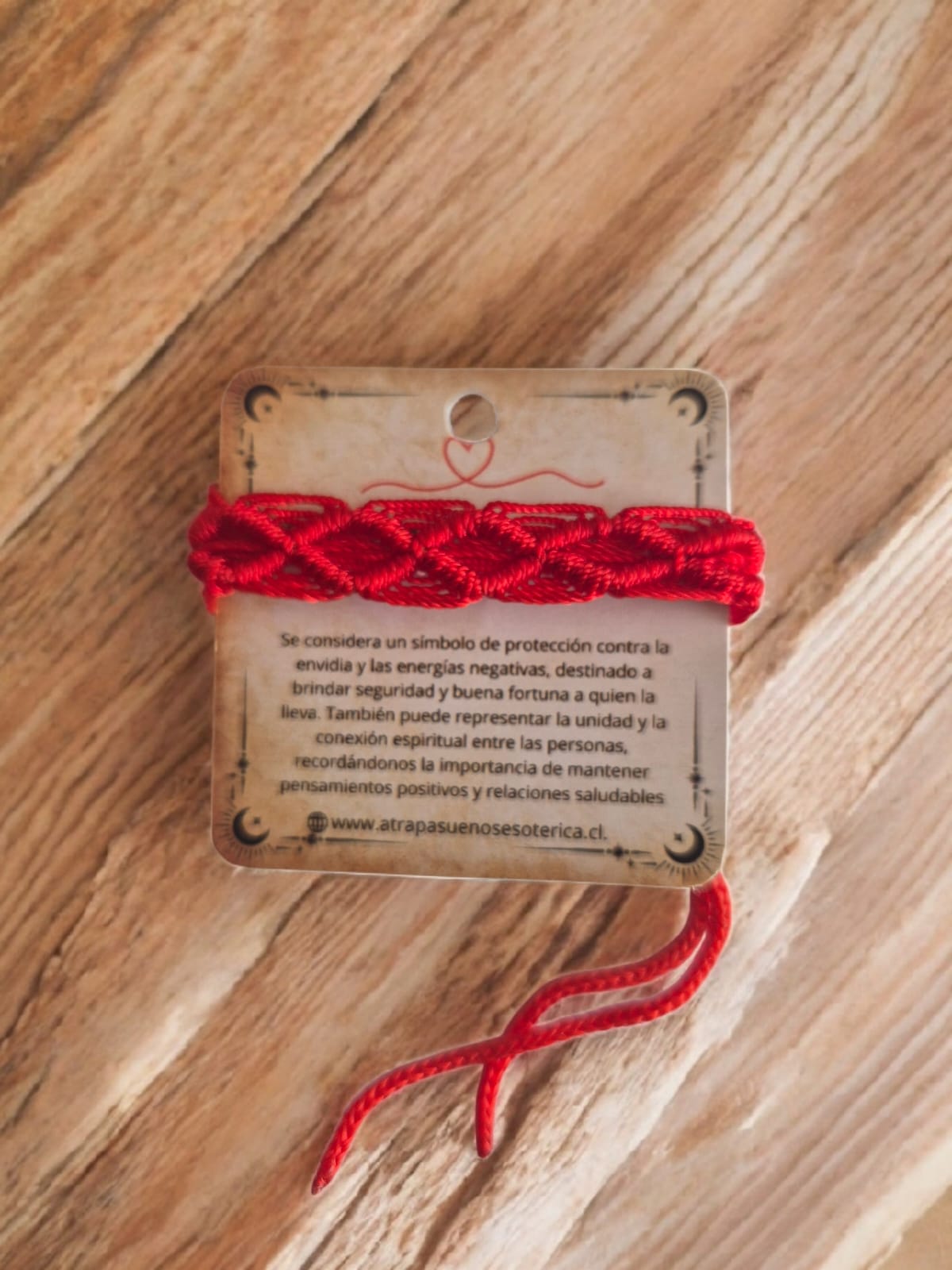 PULSERA HILO ROJO GRUESA