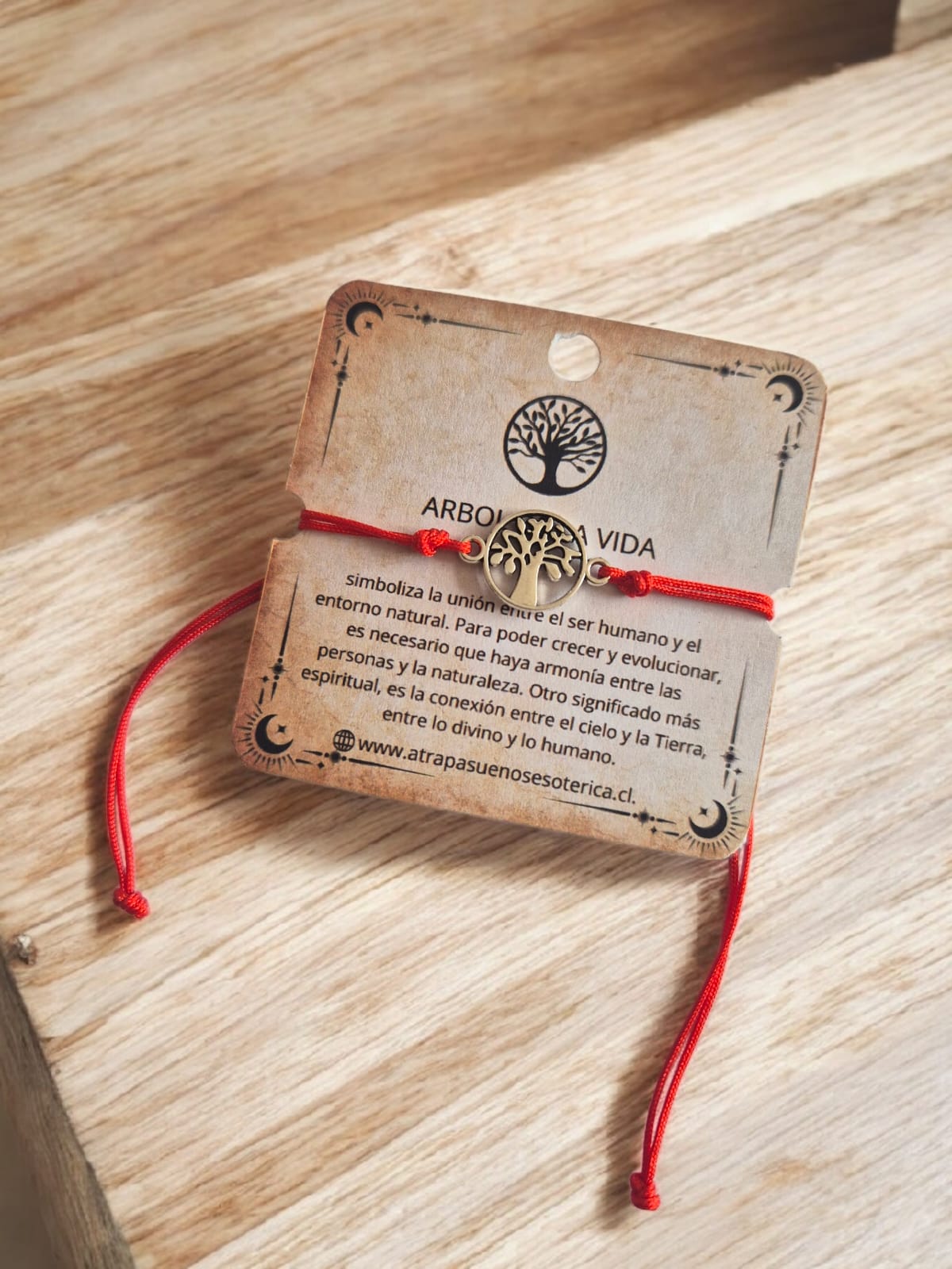 PULSERA ROJA ARBOL DE LA VIDA FANTASIA