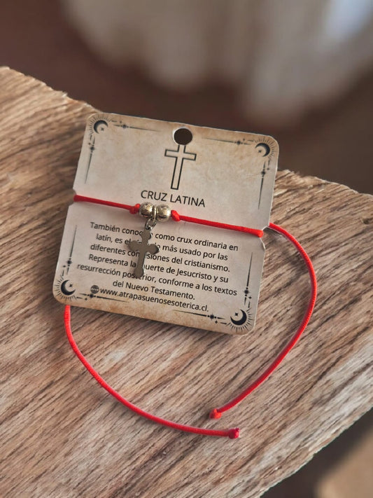 PULSERA ROJA CRUZ LATINA - ACER0
