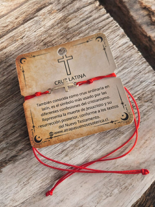 PULSERA ROJA CRUZ LATINA - FANTASIA