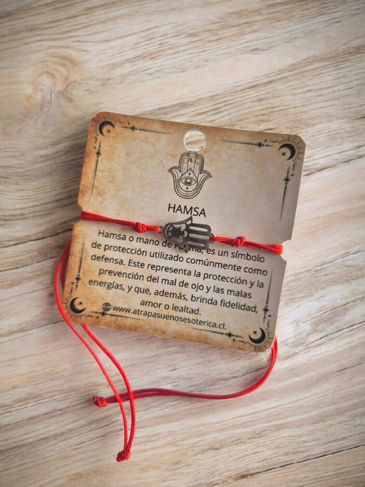PULSERA HAMSA O MANO DE FATIMA ACERO