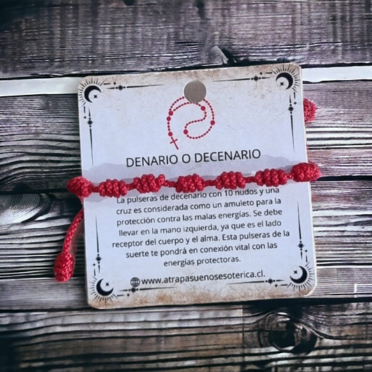 PULSERA ROJA DENARIO