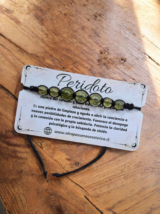 PULSERA PERIDOTO