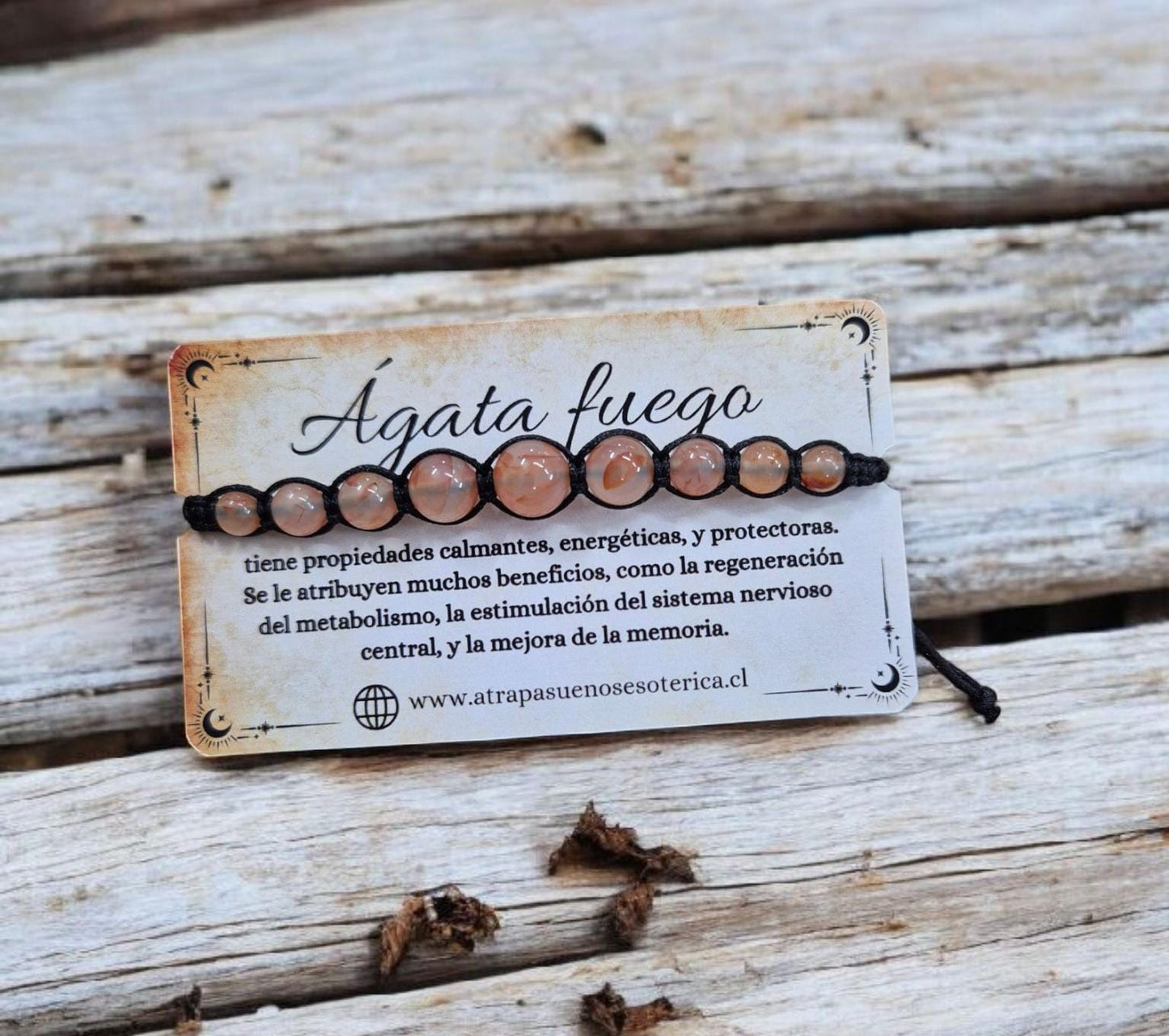 PULSERA AGATA FUEGO