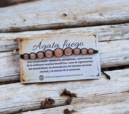 PULSERA AGATA FUEGO