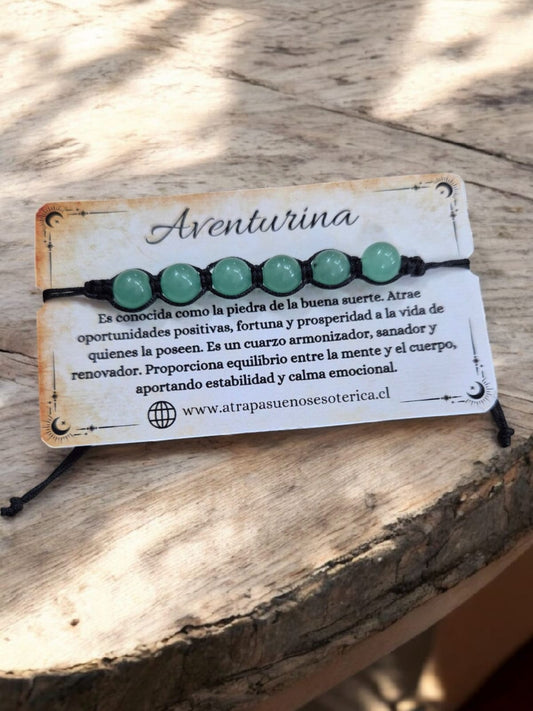 PULSERA AVENTURINA VERDE