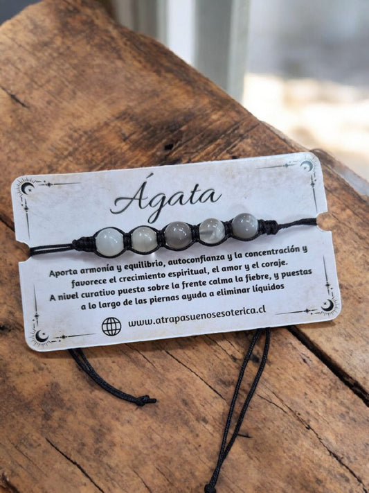 PULSERA AGATA NATURAL