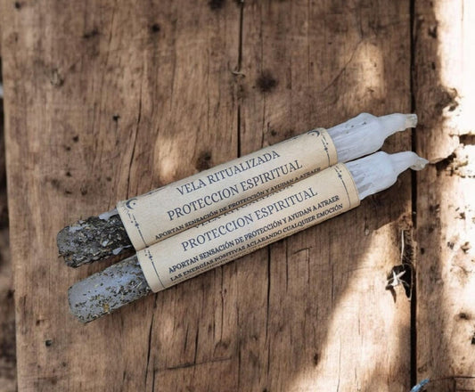 Vela ritualizada - protección espiritual