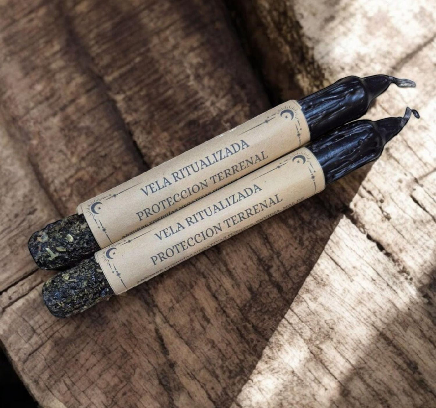 vela ritualizada - protección terrenal