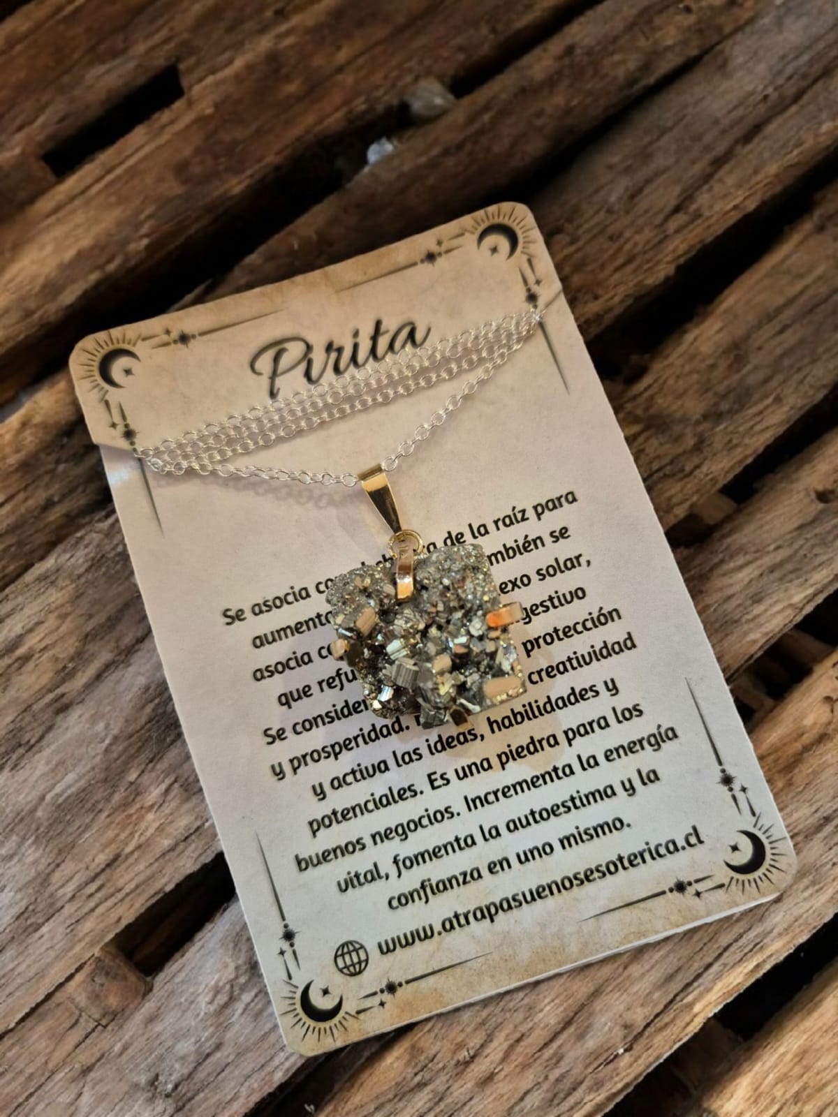 COLGANTES DE PIRITA EN BRUTO