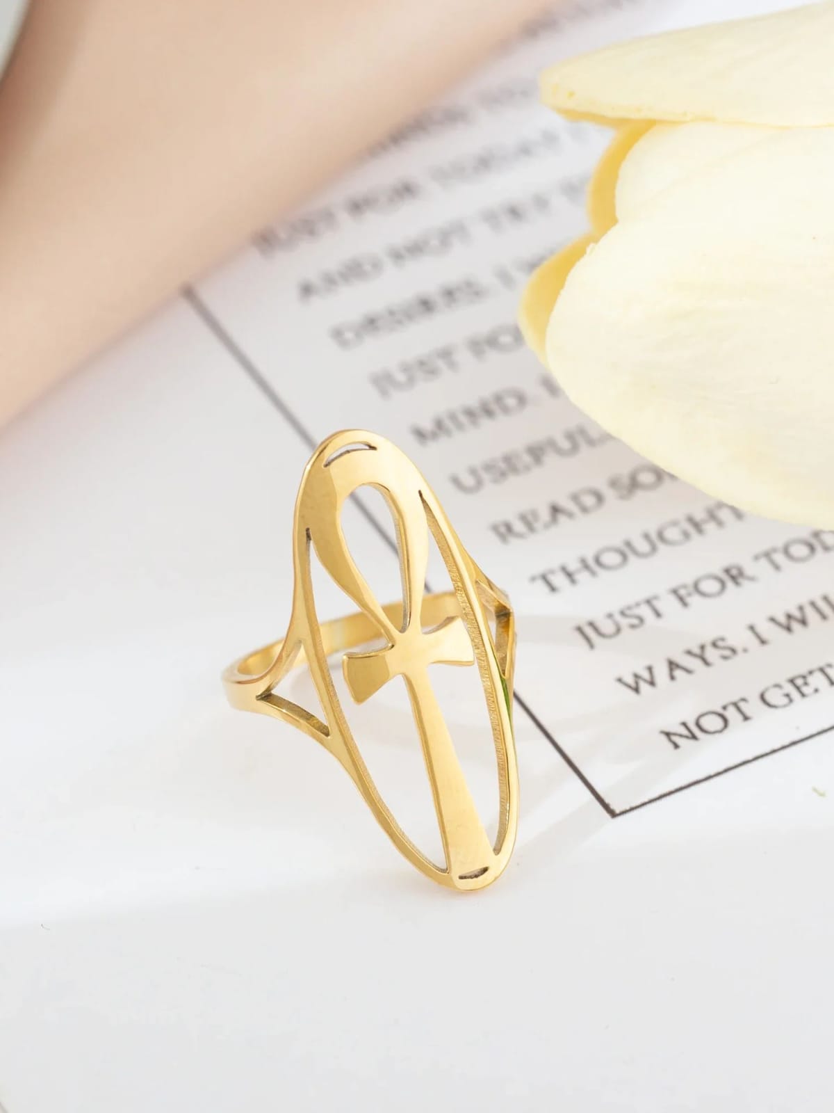 ANILLO CRUZ DE ANKH