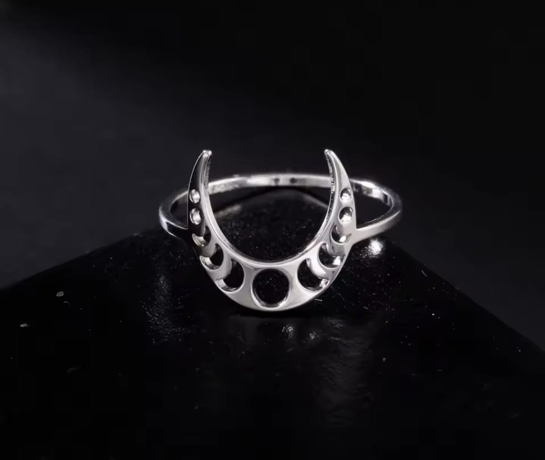 ANILLO MEDIA LUNA FASE LUNAR