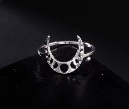 ANILLO MEDIA LUNA FASE LUNAR