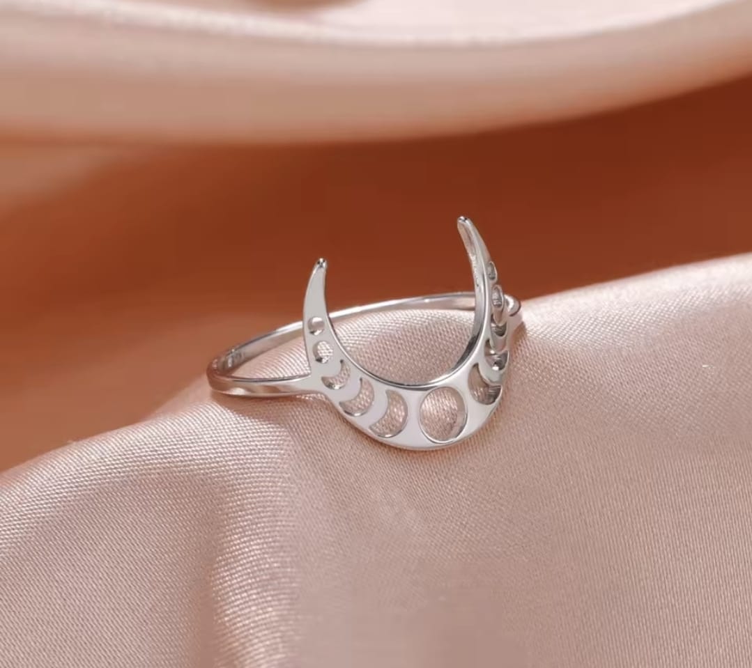 ANILLO MEDIA LUNA FASE LUNAR