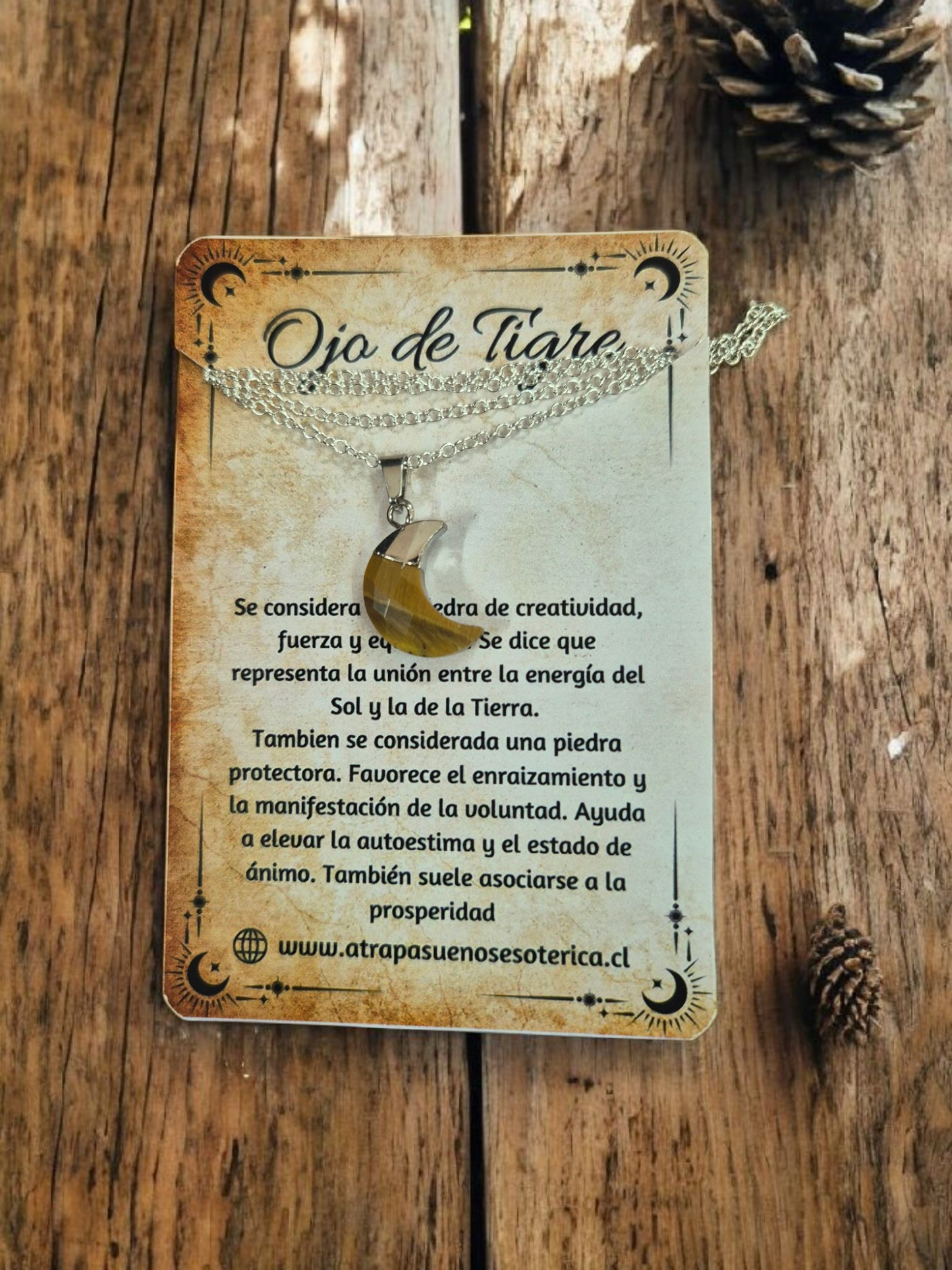 COLGANTE DE LUNA MICROFASETADO