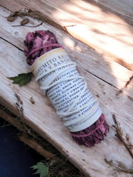 ATADITO SALVIA BLANCA Y SANGRE DE DRAGON